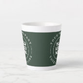 arrière - plan vert votre logo ici mug (Devant)