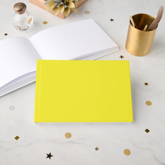 Arrière - plan vibrant Solid Jaune (Recto ouvert)