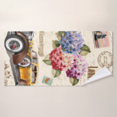 Arrière - plan vintage londonien sans couture avec (Serviette de bain)