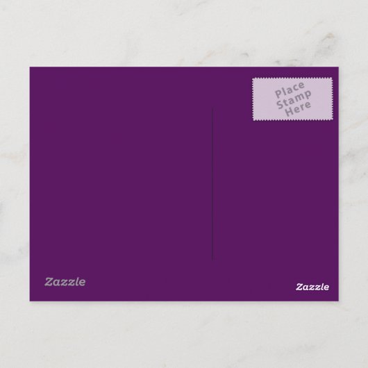 Arrière - plan violet sur carte postale (Dos)