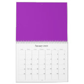 Arrière - plans Lavender sur un calendrier (Jan 2026)