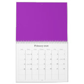 Arrière - plans Lavender sur un calendrier (Feb 2026)