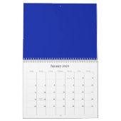 Arrière - plans Royal Blue sur un calendrier (Jan 2026)