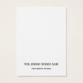 Arrière Texte Blanc Plat Simple Carte personnalisé (Dos)