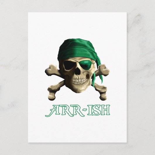 ARRish Funny Irish Pirate Saint Patricks Day Briefkaart (Voorkant)