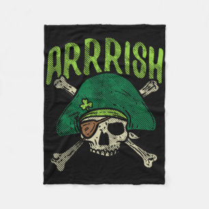Arrish Ierse Zeerovershoofd Leprechaun St Patricks Fleece Deken