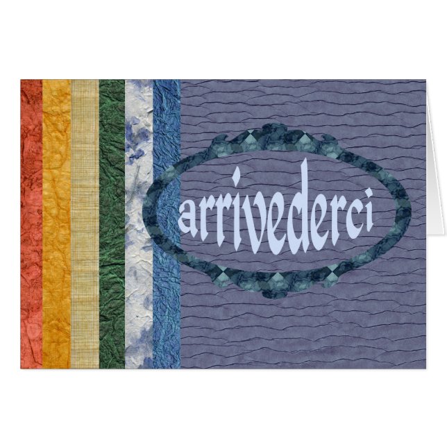 Arrivederci (Devant horizontal)
