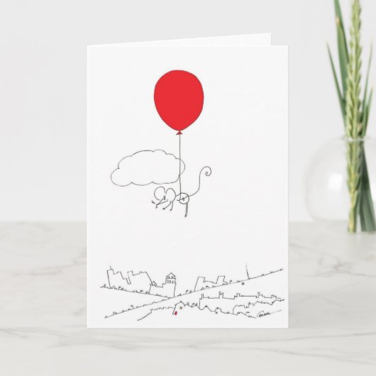 Arrivée bébé par Red Balloon - Carte de voeux (Devant)