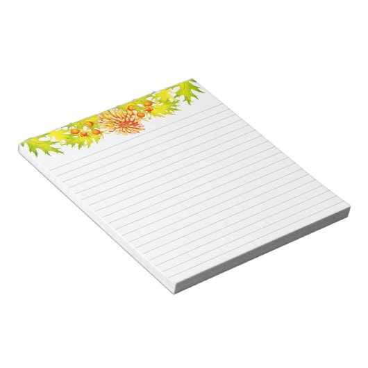 Arrivée d'automne sur un Bloc-notes de taille moye (Incliné)