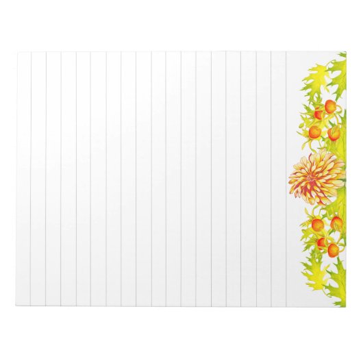 Arrivée d'automne sur un grand Bloc-notes (Devant)