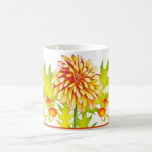 Arrivée d'automne sur une Mug classique (11 oz) (Centre)