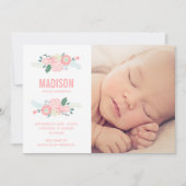 Arrivée douce | Faire-part de naissance (Devant)