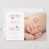 Arrivée douce | Faire-part de naissance (Devant)