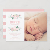 Arrivée douce | Faire-part de naissance (Devant / Derrière)