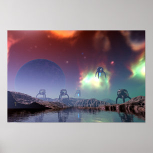 Arrivée Version 5.0 (18" x 12") Affiche d'art