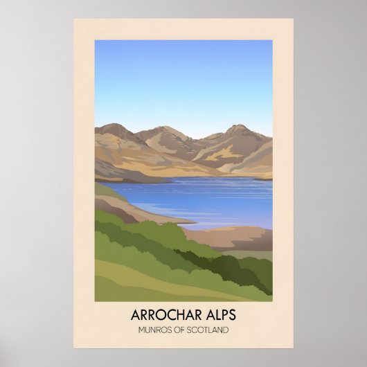 Arrochar Alps Munros van Schotland Poster (Voorkant)