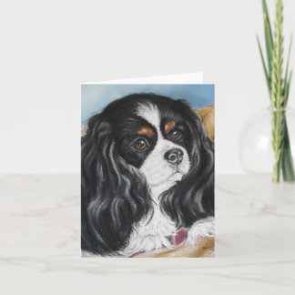 Arrogante de notakaart van Charles Spaniel van de Kaart