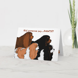 Arrogante Koning Charles Spaniel Art Kaart