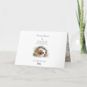 Arrogante Koning Charles Spaniel Bedankkaart (Achterkant)