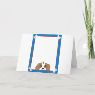 Arrogante Koning Charles Spaniel Frame Kaart