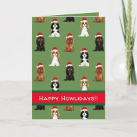 Arrogante Koning Charles Spaniel Holiday Card