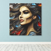 Arrogantie onthuld - AI opnieuw Canvas Afdruk (Insitu (Houten vloer))