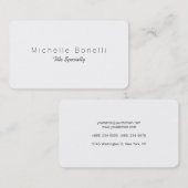 Arrondi Corner Classé Carte de visite élégant (Devant / Derrière)