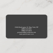 Arrondi Corner maquillage Artiste Gris Carte de vi (Dos)