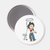 Arrondis-Moi ! Aimant de la figure de bâton de cow (Recto/Verso)