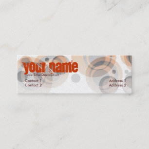 Arrondis rétros Mini Carte de visite