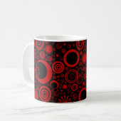 Arrondissements, Mug de café rouge-noir (Devant gauche)