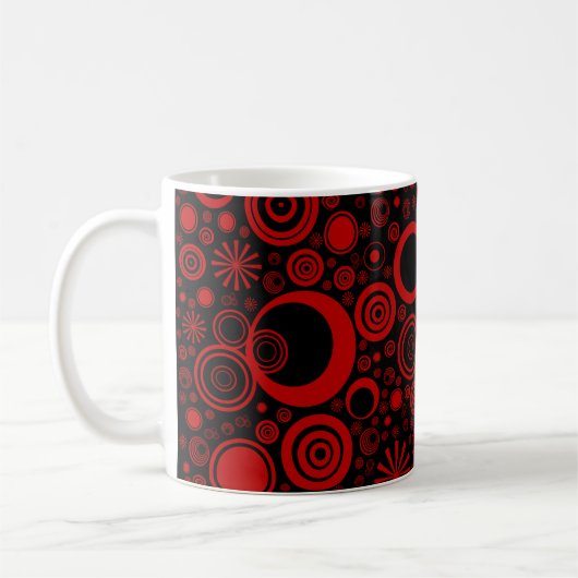 Arrondissements, Mug de café rouge-noir (Gauche)