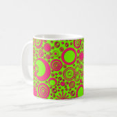Arrondissements, Mug de café vert rose (Devant gauche)