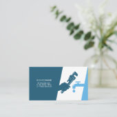 Arrosage à la main du carte de visite de plombier (Debout devant)