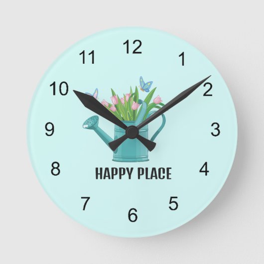Arrosage Can Jardinage Design Horloge murale (Recto)