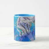 Arrosez la tasse de café de musique dans les bleus (Centre)