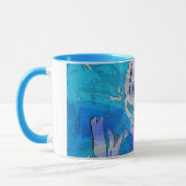 Arrosez la tasse de café de musique dans les bleus (Gauche)