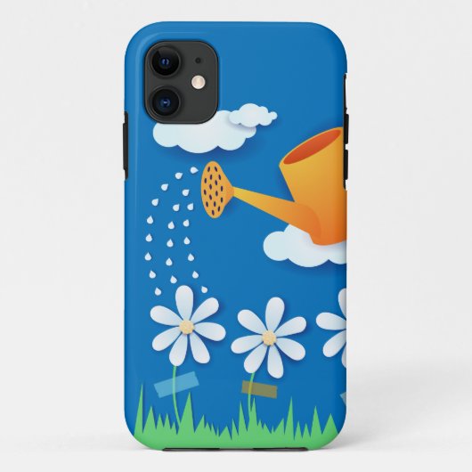 Arrosoir et fleurs, étui pour iPhone 5 (Dos)