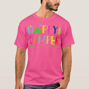 Arrow Camper Happy Summer Camp Camping Gift Mannen T-shirt
