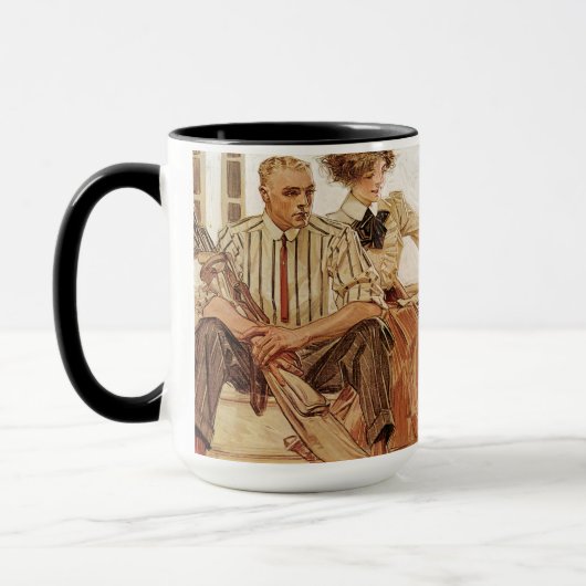 Arrow Collar tegenwerking, 1910 by Leyendecker Mok (Links)