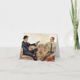 Arrow Collar tegenwerking, 1912 by Leyendecker Bedankkaart