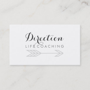 Arrow Cursive Text Creative Life Coaching Visitekaartje