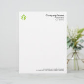 Arrow - Martian Green Briefhoofd Ontwerp (Staand voorkant)