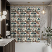 Arrow Motif Shower Curtain Native Boho Vibes Douchegordijn