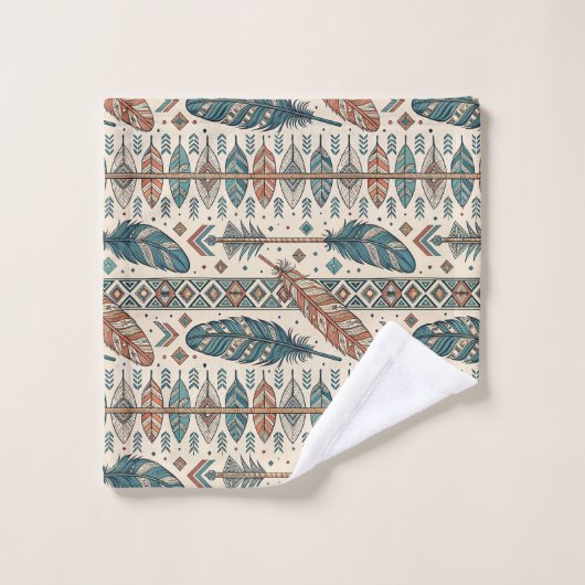 Arrow Pattern Towel Ethnic Touch for the Bath (Gant de toilette)