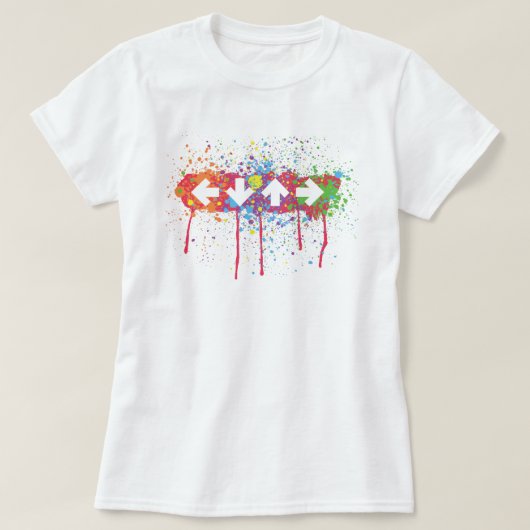 Arrow Splatter T-shirt (Design voorkant)