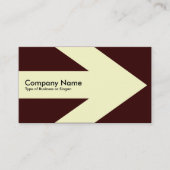 Arrow v3 (crème) - donkerbruin 330000 visitekaartje (Voorkant)