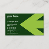 Arrow v3 (Martian Green) - Dark Green 003300 Visitekaartje (Achterkant)