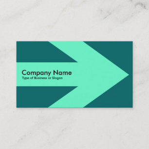 Arrow v3 (Turquoise) - Green 006666 Visitekaartje