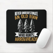 Arrowhead Hunter Shirt Oude Man Opa Arrowhead H Muismat (Met muis)